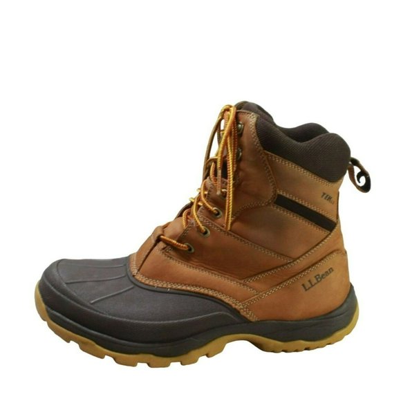 L.L. Bean Other - LL Bean Brown Leather Waterproof Insulated Ankle Duck Boots Size 11.5 M
